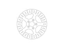 Rigid Rear Brake Rotor 6-Hole Stainless Steel - 11.8 Inch