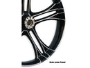 Daytona Front Wheel Including Hub & Bearing Flat Black - 26 x 3.75 Inch