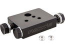 Dyna & Softail ABS Brake Line Tee Black Anodized