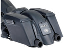 Rick's Motorsport Touring Case Set ABS Plastic Black Rear Left Right