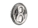 Model 8700 Evo 2 Dual Burn 7" LED Headlight Insert With Chrome Reflector Chrome Clear LED