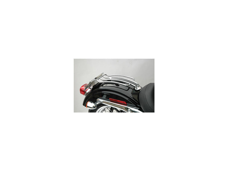 Solo Luggage Rack Chrome For 06-17 Dyna - 7 Inch