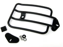 Solo Luggage Rack Black Satin For 04-20 Sportster - 6 Inch