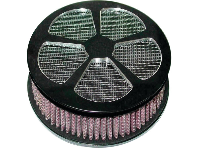 5-Spade Hi-Flow Air Cleaner Black Anodized