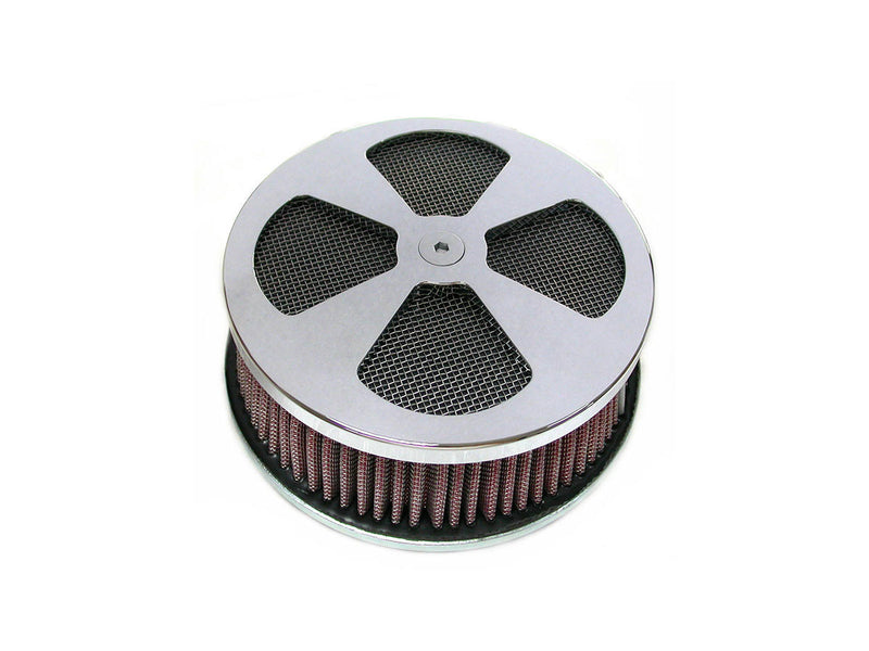 4-Spade Hi-Flow Air Cleaner Chrome