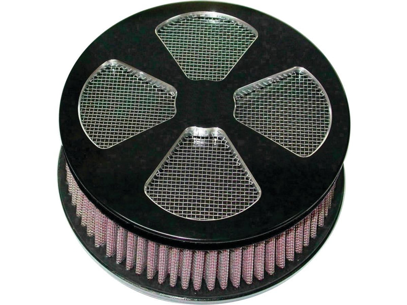 4-Spade Hi-Flow Air Cleaner Black Anodized