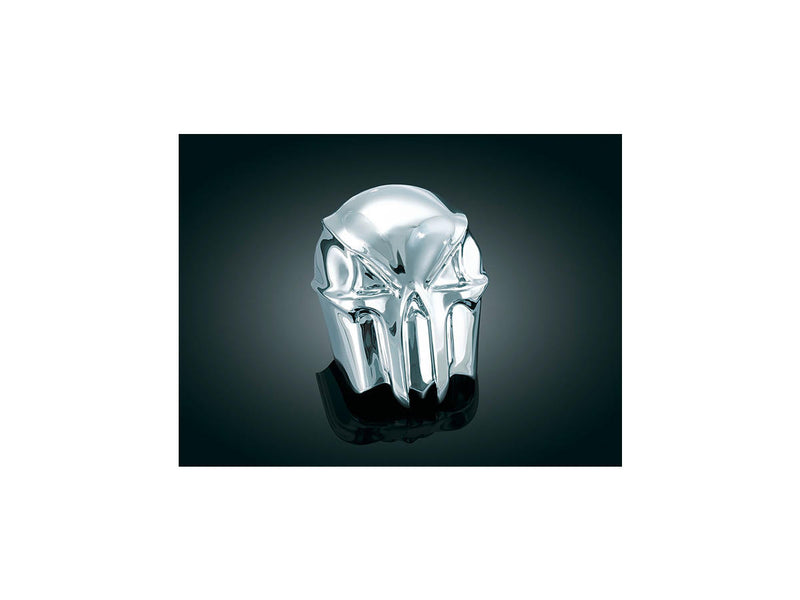 Skull Horn Cover Dark Chrome