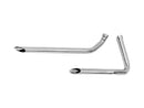 Panhead Shotgun Slash Cut Drag Pipes Chrome - 1.75 Inch