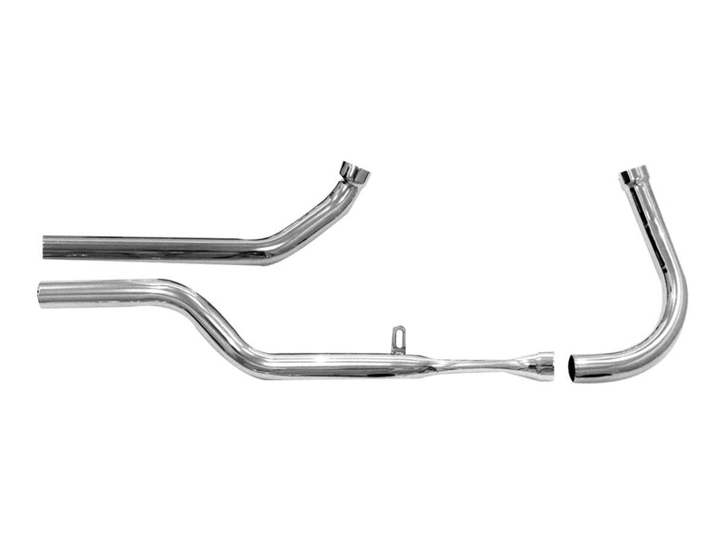 Panhead Side By Side Headers Chrome - 1.75 Inch