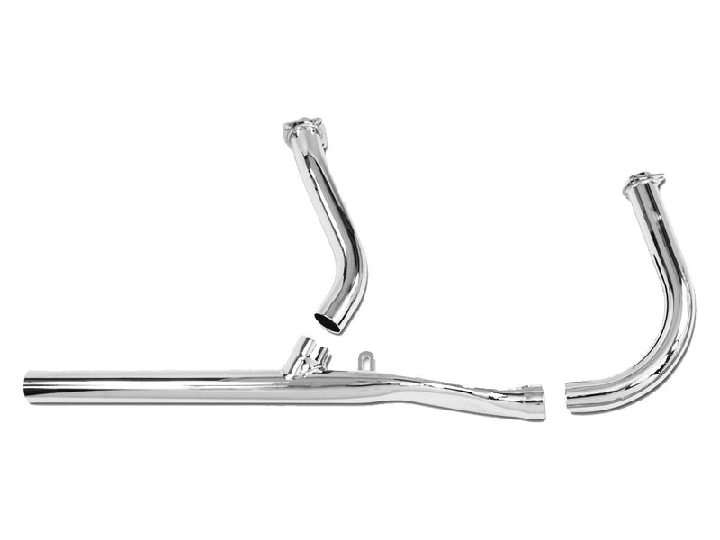 2 Into 1 Header Chrome 1.75" 48-65 Panhead