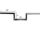 60s Wide Style Dimpled Handlebar - 4 x 1 Inch