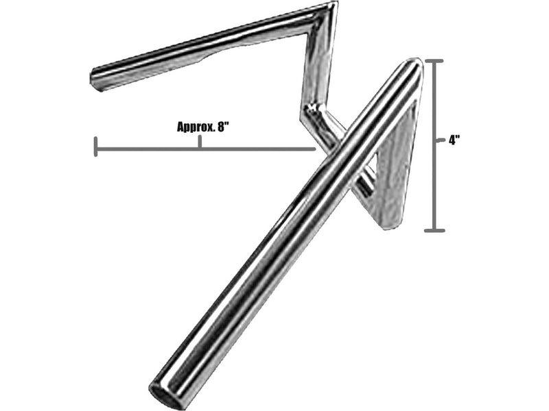 60s Narrow Style Dimpled Handlebar - 4 x 1 Inch