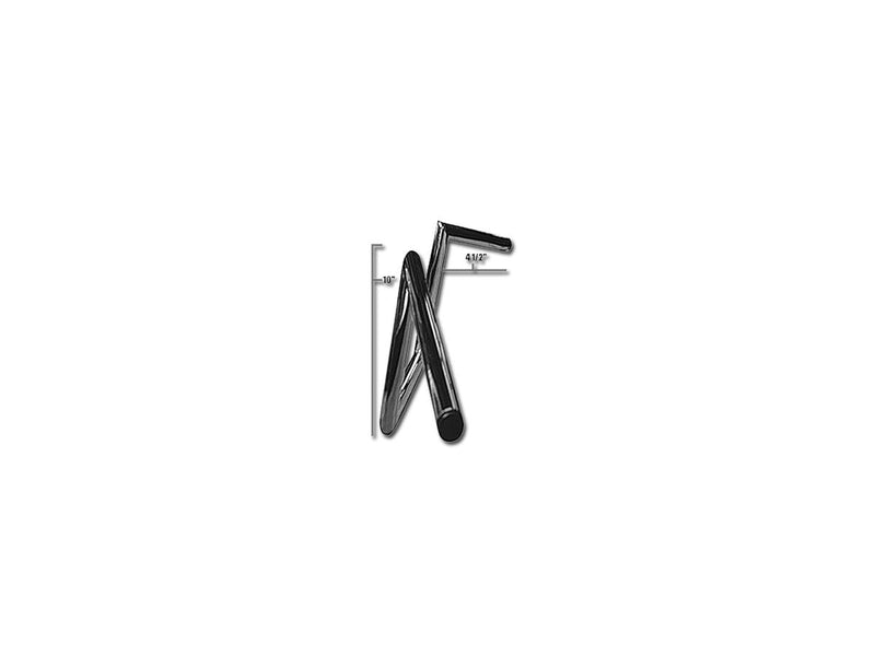 60s Wide Style Dimpled Handlebar Chrome - 10 x 1 Inch