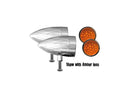 Beacon 1 LED Flamed With Red Lens 2 Wire