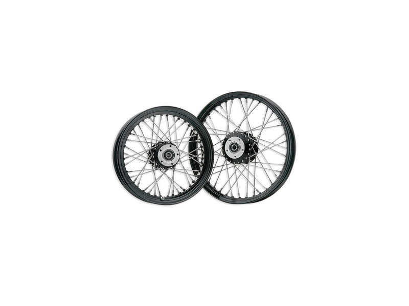 40 Spoke Black 86-99 FXST FLST FXD FXR XL 3/4" Axle Wheel - 18 X 3.50