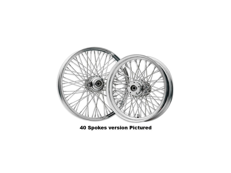 80 Spoke 84-99 FXST/FLST FLST FXD FXR XL 3/4" Axle Chrome - 16 x 3.50
