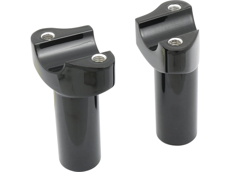 Straight Forged Risers Black Powder Coated - 3.5 x 1 Inch