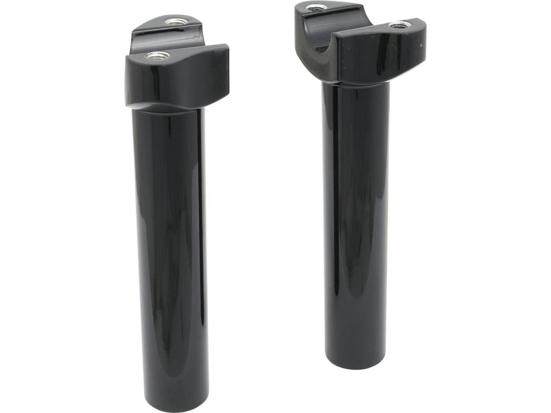 Straight Forged Risers Black Powder Coated - 6.5 x 1 Inch