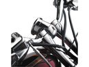 Round Multi-Instrument Gauge Km/h Mph Black / Chrome - 63.5mm