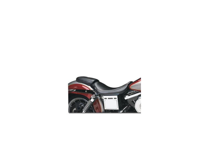 Silhouette Pleated Pillion Pad Black Vinyl For 04-05 Dyna