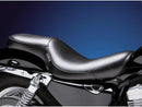 Silhouette 2 Up Smooth Seat 165mm Wide Passenger Area Black Vinyl For 10-20 Sportster