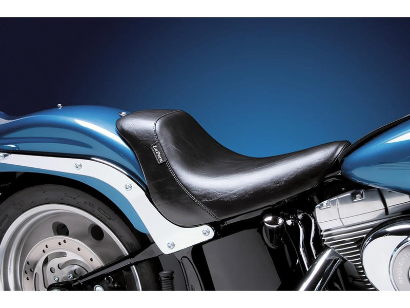 Bare Bones Solo Seat Smooth Black Vinyl For 06-17 Softail