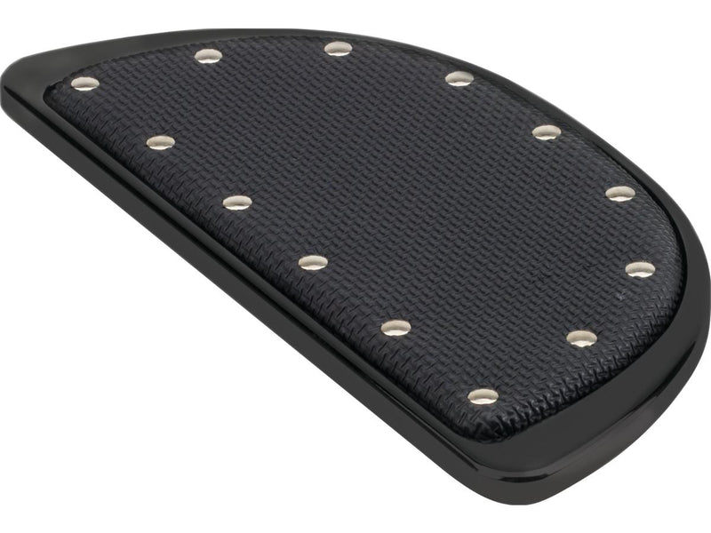 Banana Passenger Floorboards Inserts Black Powder Coated