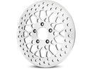 Mesh Front Brake Rotor Stainless Steel Polished - 11.5 Inch