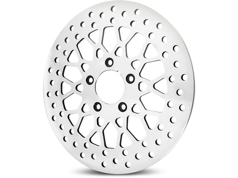 Mesh Front Brake Rotor Stainless Steel Polished - 11.5 Inch