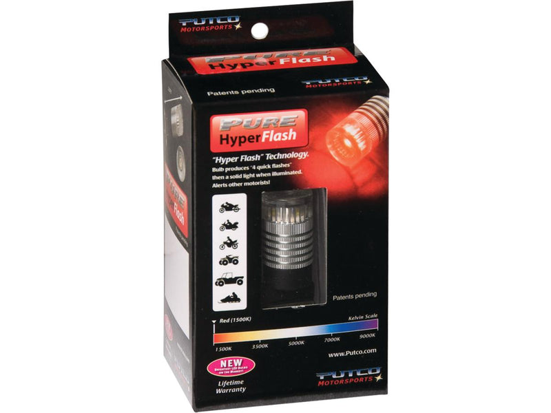 White Hyperflash 3157 Taillight Bulb Single