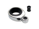 Swivel Head Diameter Tubing Cable Clamp Single Throttle / Clutch Cable Chrome - 1 1/4"-1 1/2"