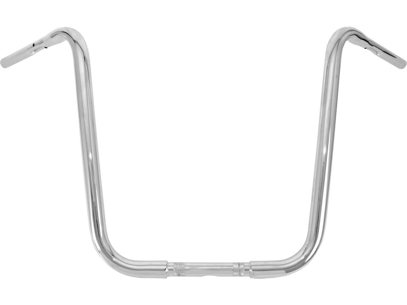 Gorilla Apehanger Handlebar 1" Clamp diameter Non-Dimpled 3-Hole Chrome - 18 Inch
