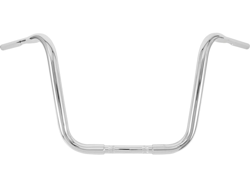 Gorilla Apehanger Handlebar 1" Clamp diameter Non-Dimpled 3-Hole Chrome - 14 Inch