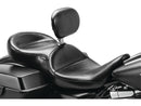 Continental With Backrest Smooth Seat Black Vinyl