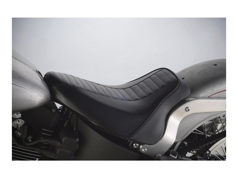 Bare Bones Daddy-O Solo Seat Black Vinyl For 00-07 Softail