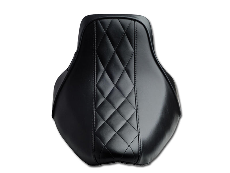 Bare Bones Bel Air Solo Seat Black Vinyl For 06-17 Dyna
