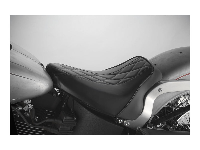 Bare Bones Bel Air Solo Seat Black Vinyl For 07-09 XL1200C