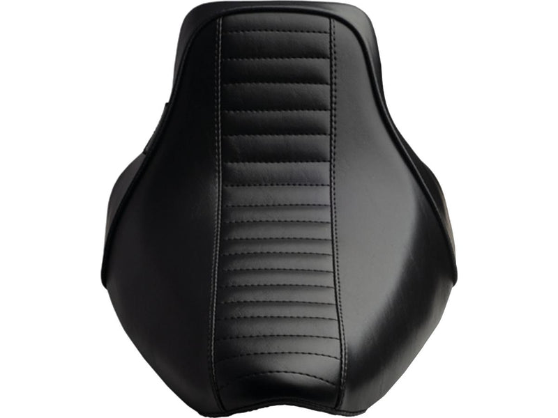 Bare Bones Daddy-O Solo Seat Black Vinyl For 04-06, 10-20 Sportster