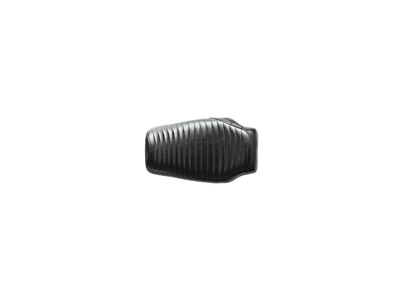 Bare Bones Solo Seat Pleated Stitch Black Vinyl For 10-20 Sportster