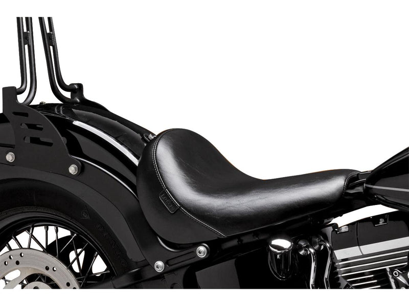 Bare Bones Solo Seat Smooth Black Vinyl For 11-12 FXS, 12, 14-15 FLS