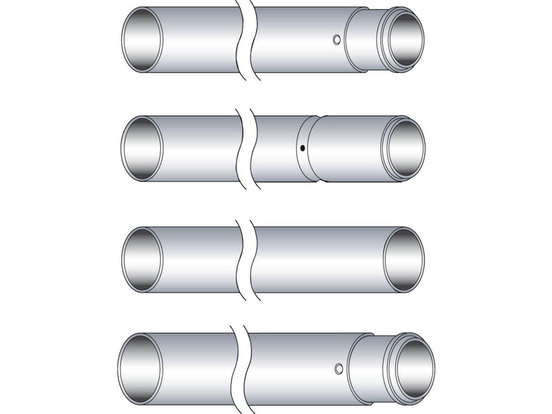 Fork Tubes +4" FXD / +2" FXDWG Show Chrome - 29.5" x 49mm