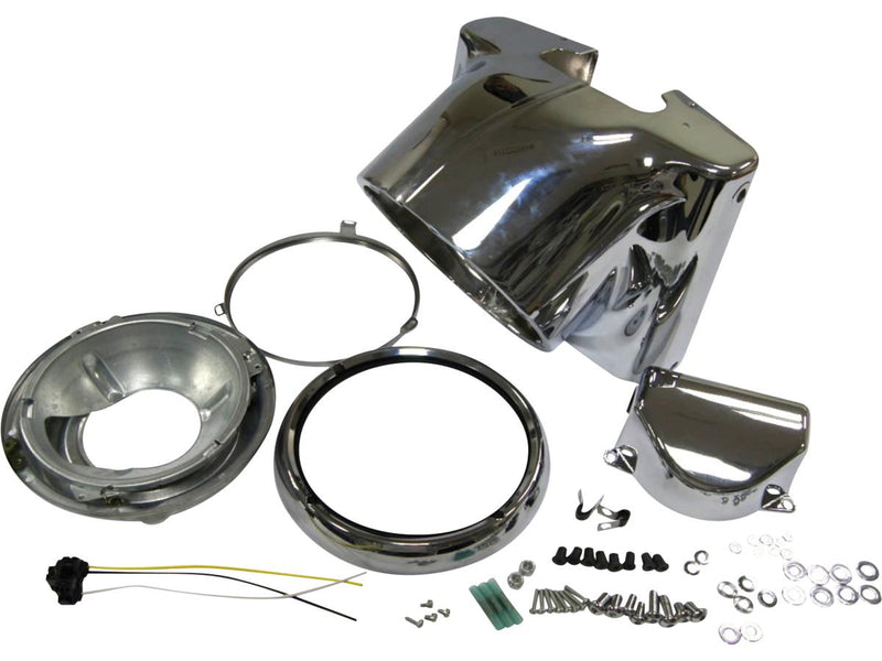 Nacelle Headlight Housing-Kit Chrome - 7 Inch