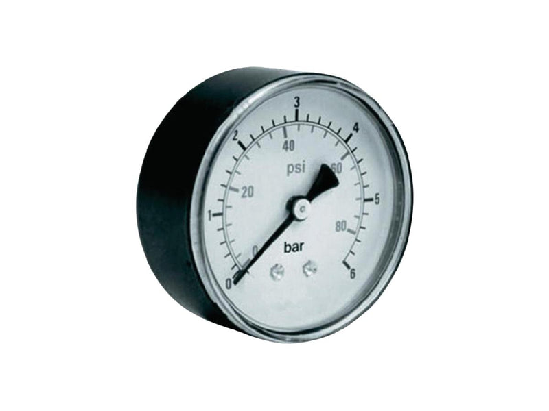 Air Pressure Gauge 40 MM Ø Fitting G1/8 Backside (0-80 Psi)