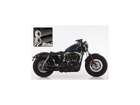 Double Groove 2 In 2 Exhaust System Satin Black For 14-20 Sportster