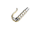 Vintage Grips For Retro Inverted Controls Polish Aluminium & Brass