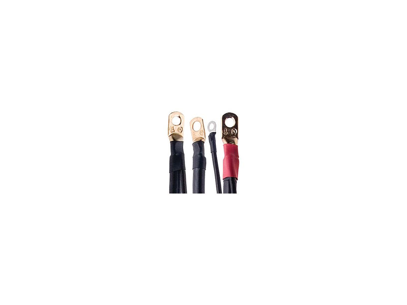 Mega Battery Cables With 12 Inch Auxiliary Wire 8 Inch Positive Black