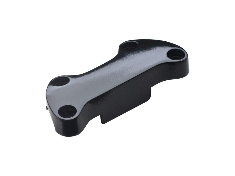 Plain Skirted Top Clamp Black Powder Coated 1 Inch