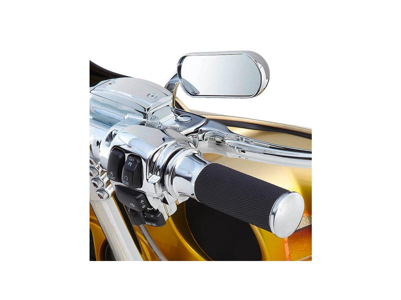 Mini-Oval Micro Left Mirror Chrome