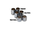 Exhaust End Cap Long Curve Chrome - 1.75 Inch
