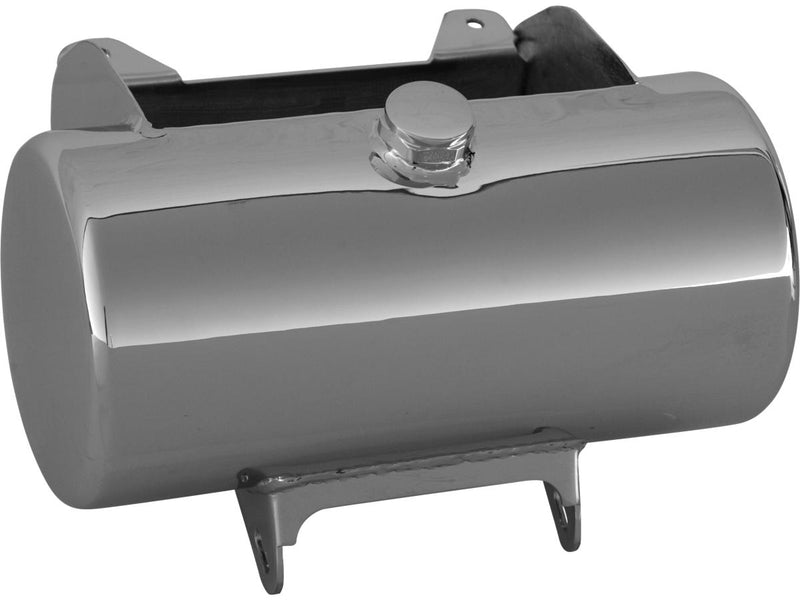 Round Center-Fill Custom Oil Tank Chrome